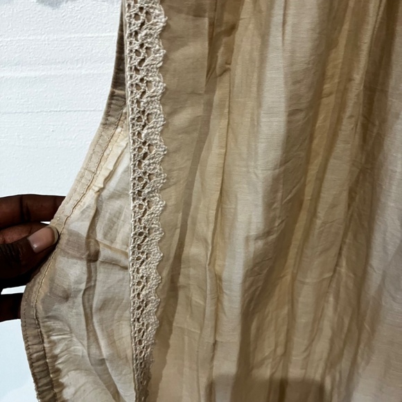 Tan and Cream embroidered tunic top - Picture 9 of 13